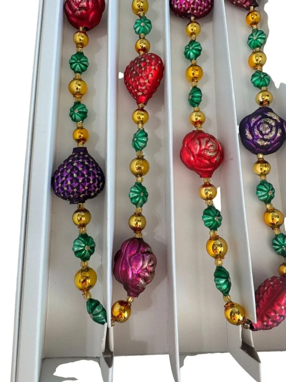 Neiman Marcus Czech Glass Beaded Garland 62